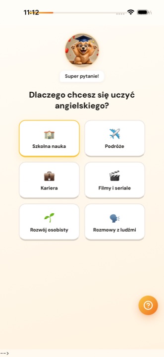 Mapa postępów w nauce języka