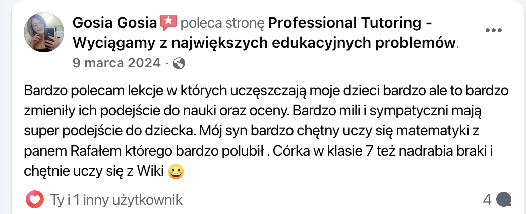 Opinia – Gosia Gosia