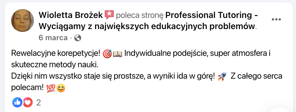 Opinia – Wioletta Brożek